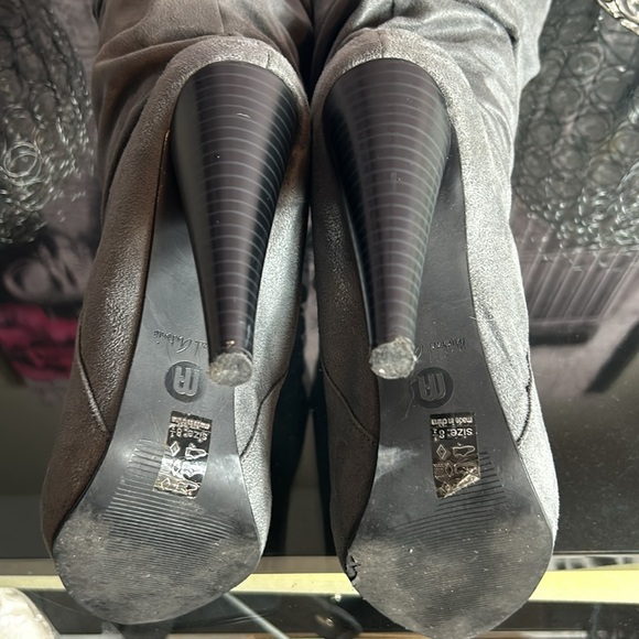 Michael Antonio Slouch Boots Thigh High Pull On High Heels EUC - Picture 5 of 6